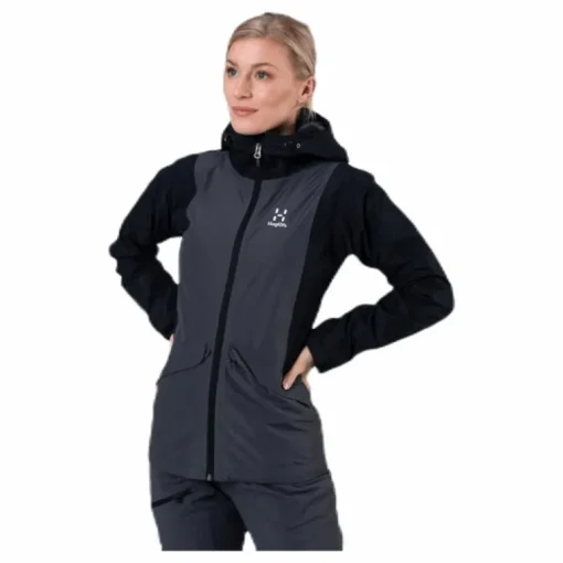 Mila Rain Jacket Black/Grey
