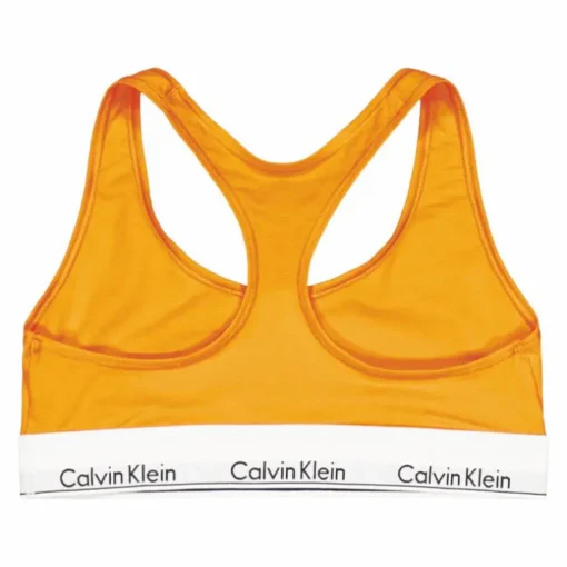 Modern Cotton Unlined Bralette Orange