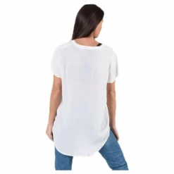 Molly Ss V-Neck White