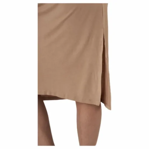 Neora Ss Fold Up Dress Beige