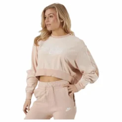 Nsw Retro Femme Crew Terry Beige
