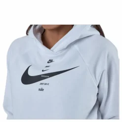Nsw Swsh Hoodie Flc Bb White/Black