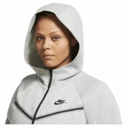 Nsw tch flc wr hoody fz plus Grey
