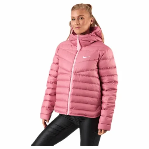 Nsw Wr Lt Wt Dwn Jkt Pink/White