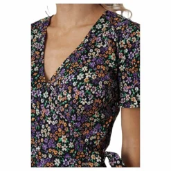 Olivia S/S Wrap Dress Wvn Black
