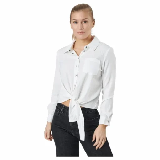 Onllecey Ls Knot Shirt Noos Cloud Dancer