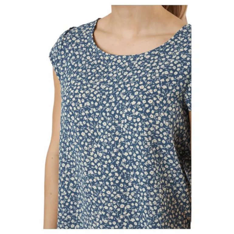 Onlvic Ss Aop Top Ptm Blue Mirage