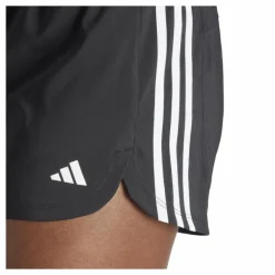 Pacer Training 3-Stripes Woven High-Rise Shorts Black / White