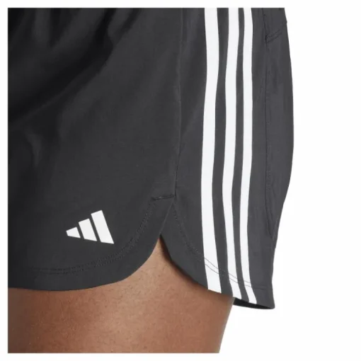 Pacer Training 3-Stripes Woven High-Rise Shorts Black / White