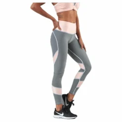 Peach Swirl Leggings Grey