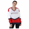 Pull Over Jacket With Iconic Rib Red