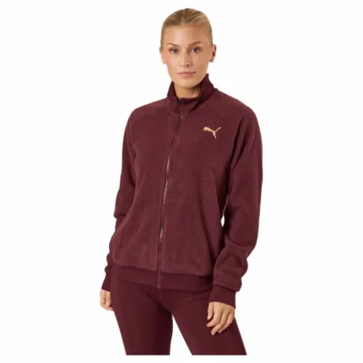 Puma Fit Sherpa Jacket Aubergine-puma Black
