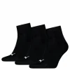 Puma Unisex Quarter Plain 3p Black