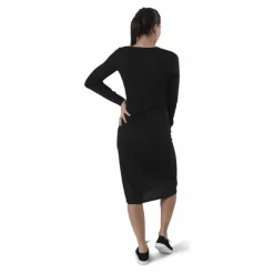 Quinn Rib Dress Black