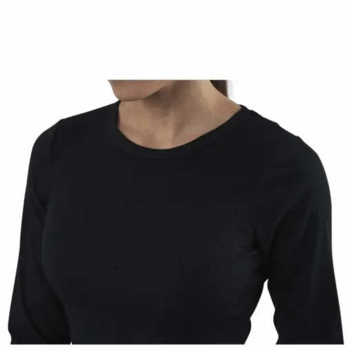 Quinn Rib Dress Black