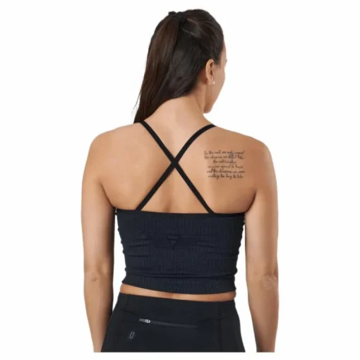 Ribbed Black Sand Melange Seam Black