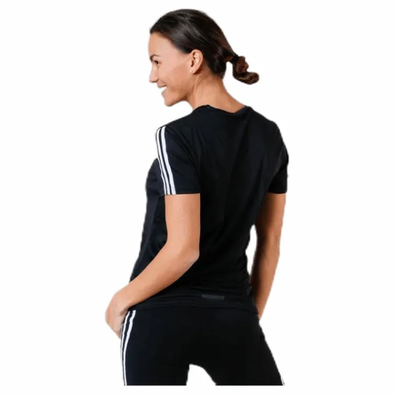 Run 3S Tee W White/Black