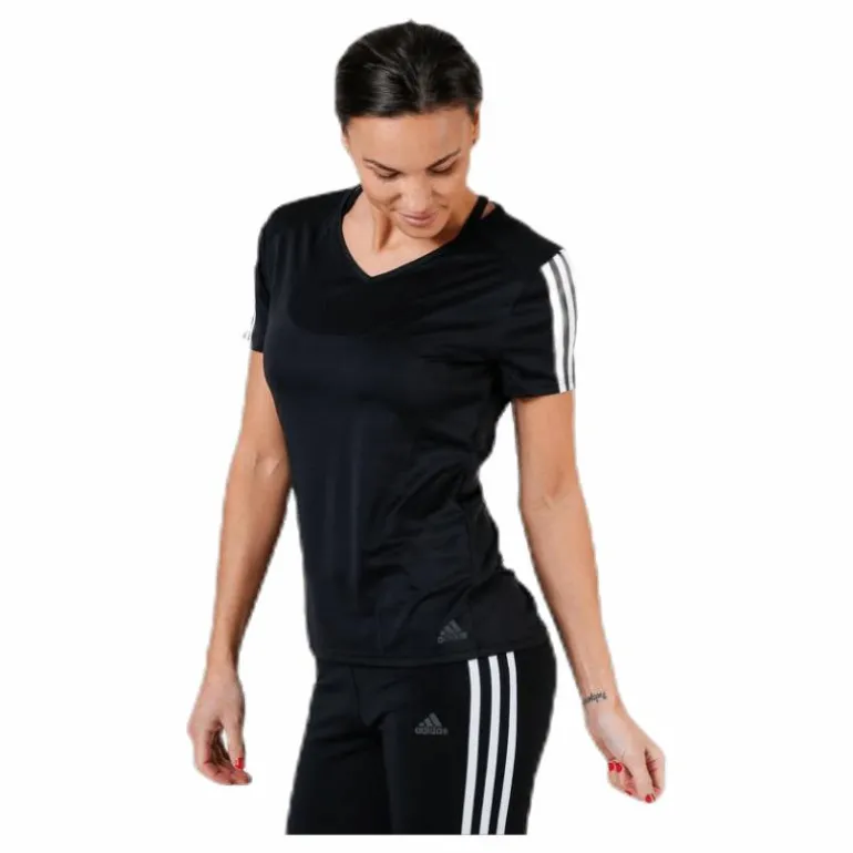 Run 3S Tee W White/Black