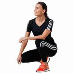 Run 3S Tee W White/Black