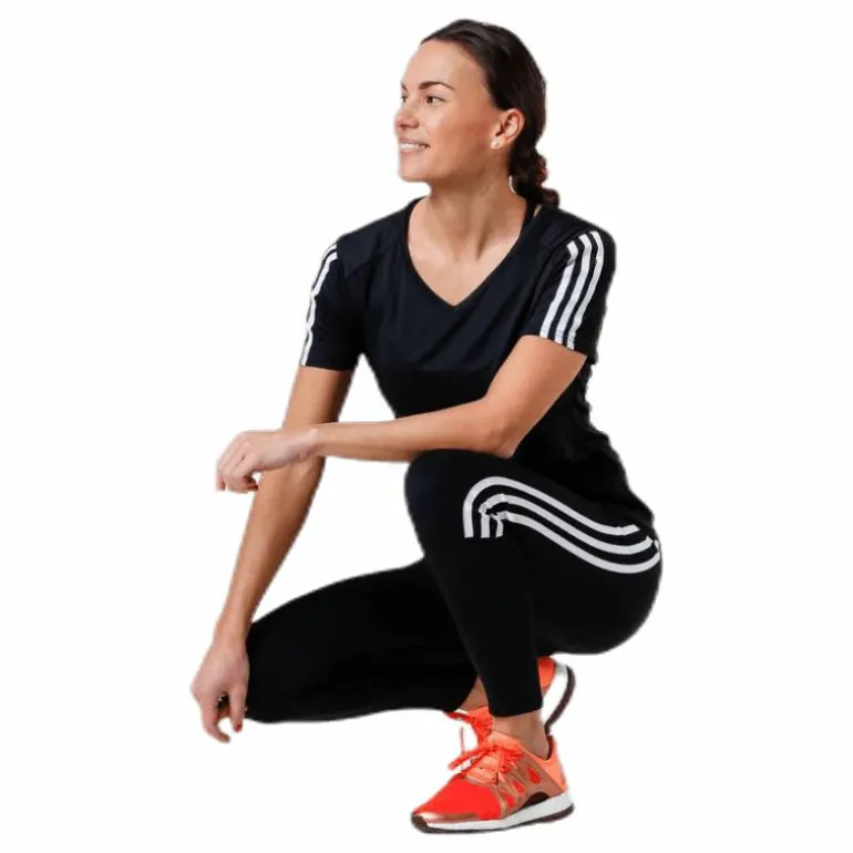 Run 3S Tee W White/Black