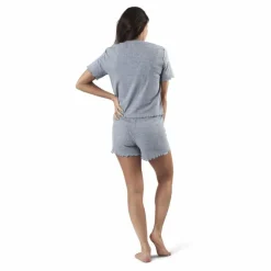 Sara Rib Pyjama Set Grey
