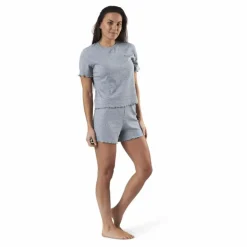 Sara Rib Pyjama Set Grey