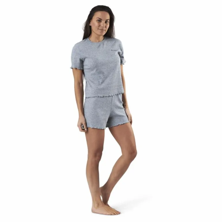 Sara Rib Pyjama Set Grey