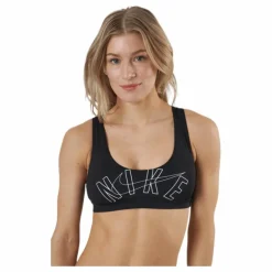 Scoop Neck Bikini Top Black