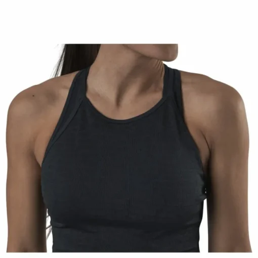 Shiny Alligator Seamless Strap Tank Grey