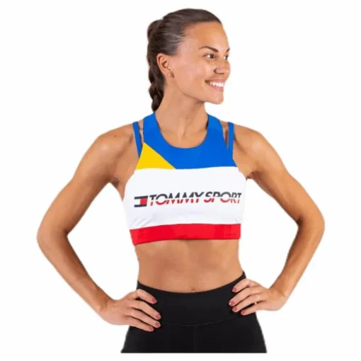 Sport Bra Mid Impact Back Detail Blue