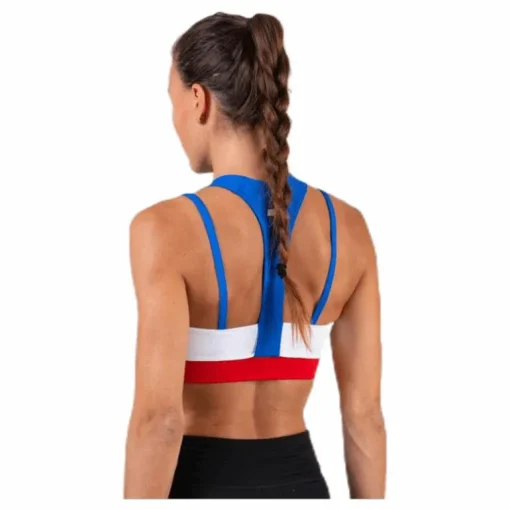 Sport Bra Mid Impact Back Detail Blue