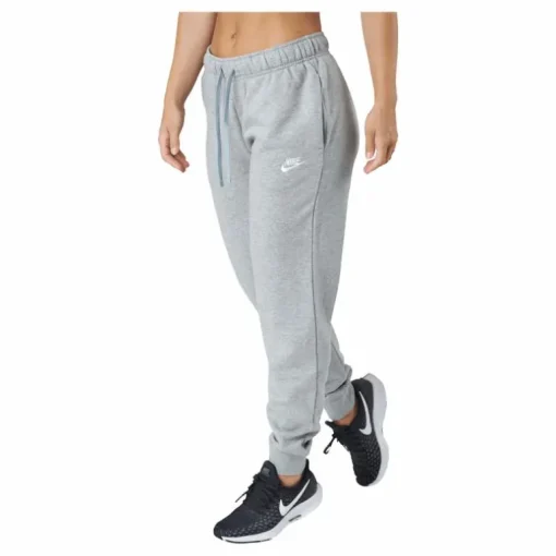 Sportswear Club Fleece Women's Mid-Rise Joggers DK GREY HEATHER/WHITE