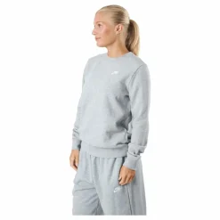 Sportswear Club Fleece Women's Crew DK GREY HEATHER/WHITE