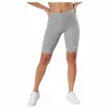 Sportswear Essential Women's Mid-Rise Bike Shorts DK GREY HEATHER/WHITE