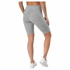 Sportswear Essential Women's Mid-Rise Bike Shorts DK GREY HEATHER/WHITE
