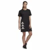 Stack T Dress White/Black