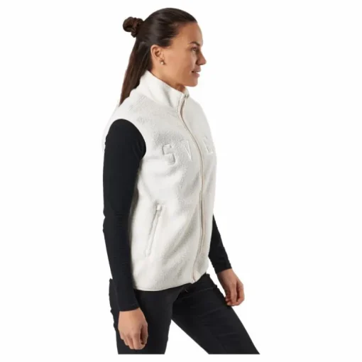 Teddy Pile Vest Off White