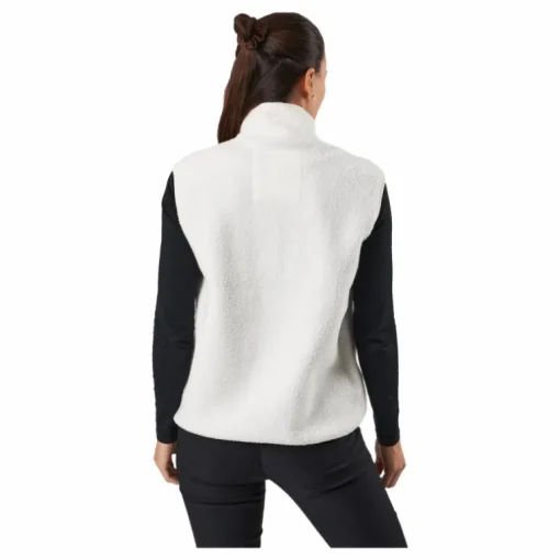 Teddy Pile Vest Off White