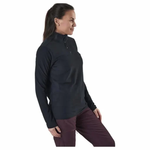 TKA Glacier Snap-Neck Pullover Black