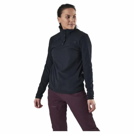 TKA Glacier Snap-Neck Pullover Black