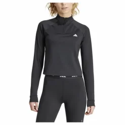 Train Essentials Minimal Branding 1/4-Zip Cover Up Black