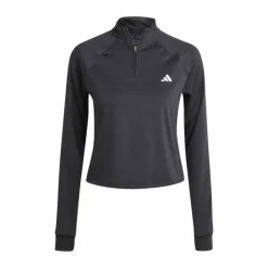 Train Essentials Minimal Branding 1/4-Zip Cover Up Black