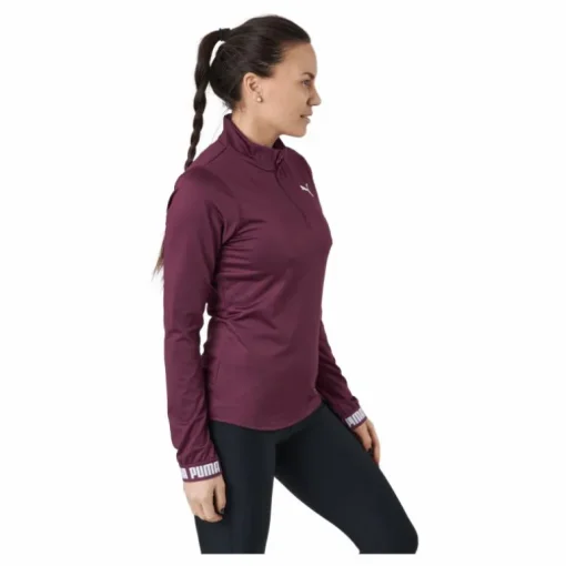 Train Puma Strong 1/4 Zip Grape Wine