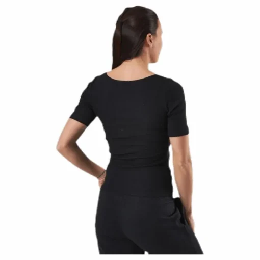 T-shirt Ribbed Black