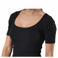 T-shirt Ribbed Black