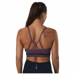 Ua Seamless Low Long Bra Ash Plum
