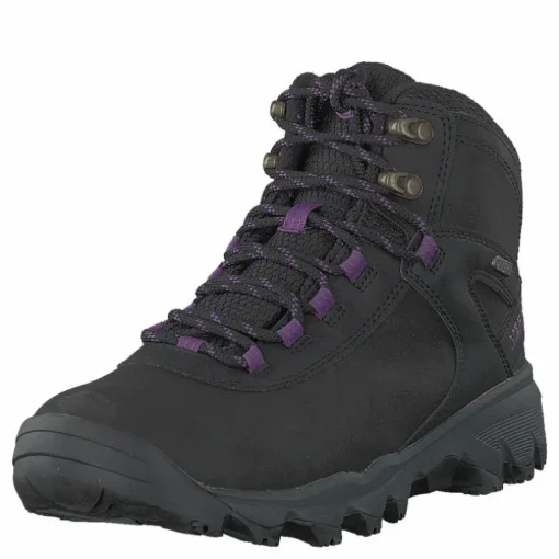 Vego Mid Leather North Wp Ice+ Black/gloxinia