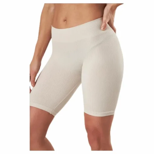 Vicky Rib Seamless Shorts Grey