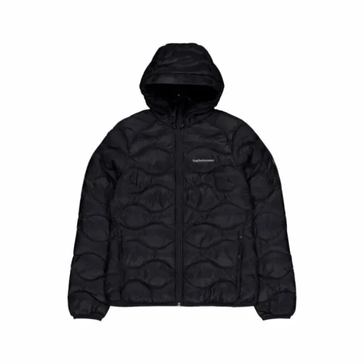W Helium Down Hood Jacket Black