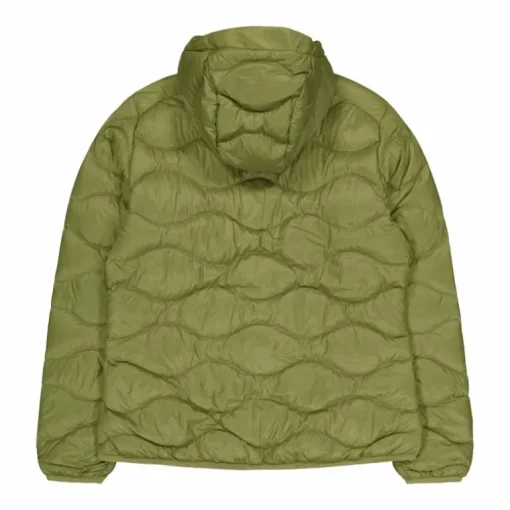 W Helium Down Hood Jacket Snap Green